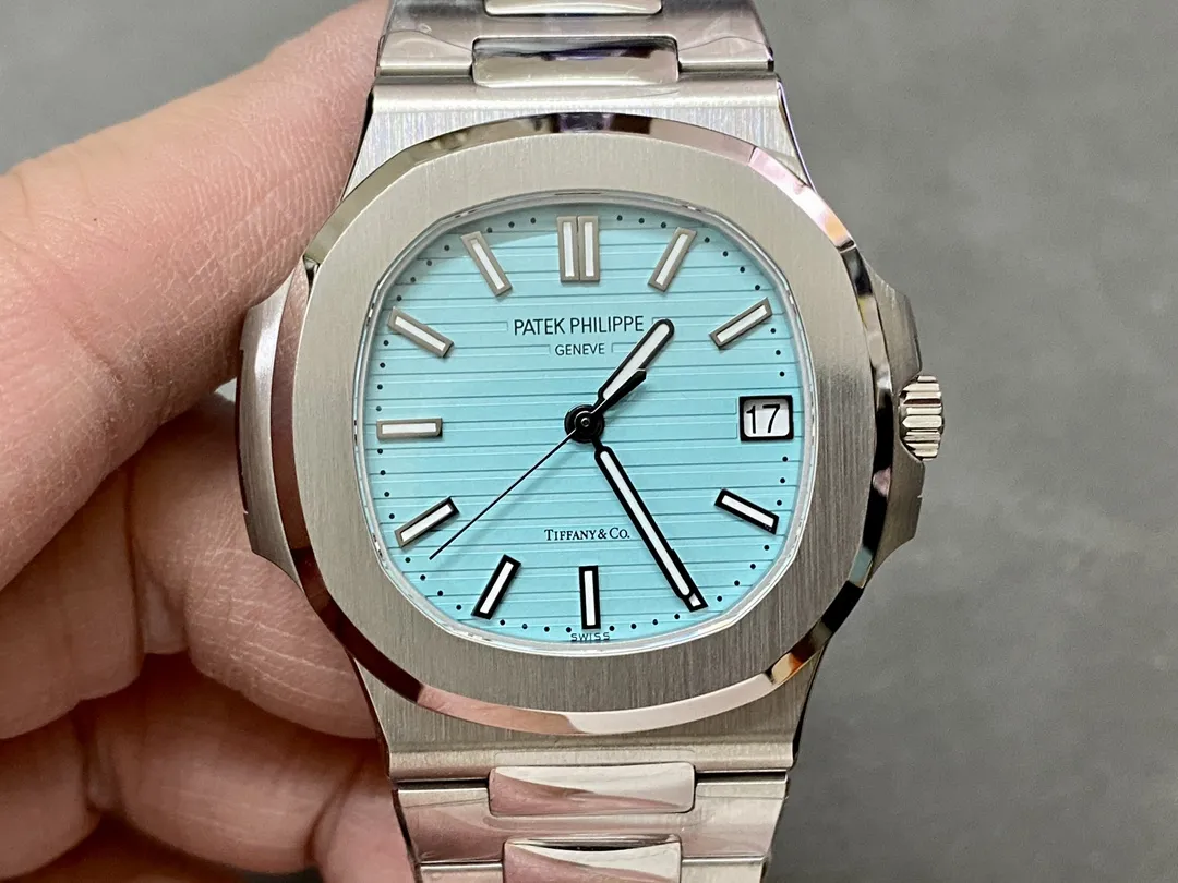 Premium 3K Factory Patek Philippe Nautilus 5711 Tiffany & Co. Blue Dial Stainless Automatic Watch 5166
